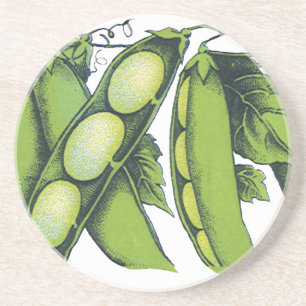 Oude Groenten; Lima Bonen, Biologische Boerderij V Zandsteen Onderzetter