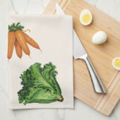 Oude Groenten; Wortels, Bloemkool, Sla Theedoek (Quarter Fold)