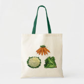 Oude Groenten; Wortels, Bloemkool, Sla Tote Bag (Voorkant)