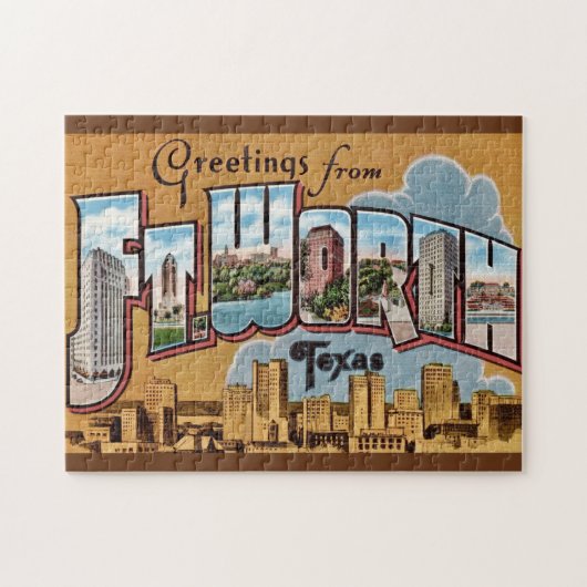 Oude Groet  Fort Worth TX  Legpuzzel (Horizontaal)
