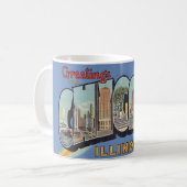 Oude groet uit Chicago Koffiemok (Voorkant links)