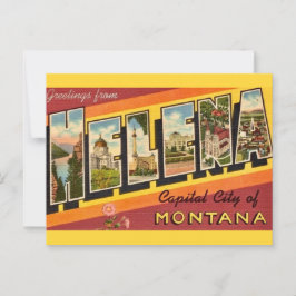 Oude groet uit Helena MT Briefkaart