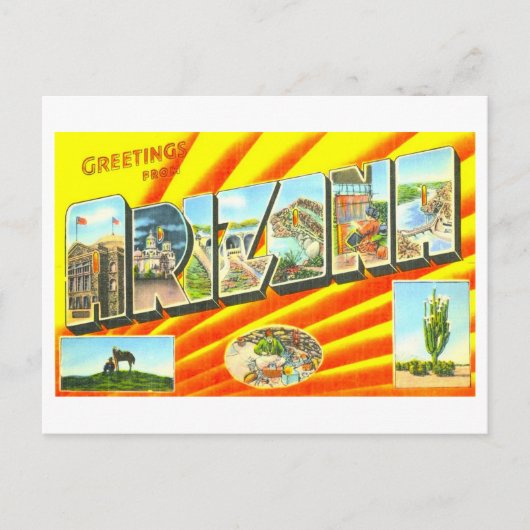 Oude groeten uit Arizona Briefkaart (Voorkant)