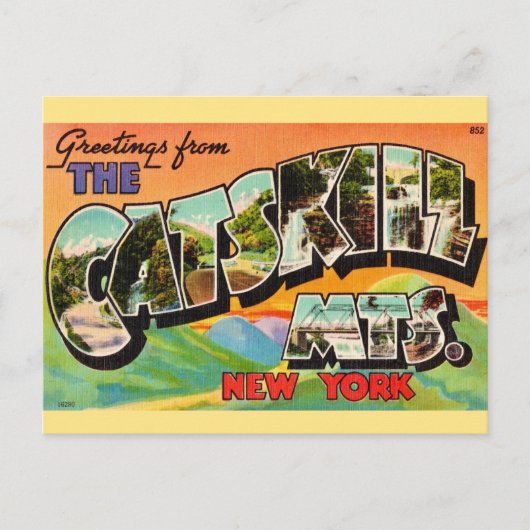 Oude groeten uit de Catskill Mountains Briefkaart (Voorkant)