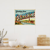 Oude Groeten uit Florence Poster (Keuken)