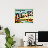 Oude Groeten uit Florence Poster (Thuiskantoor)