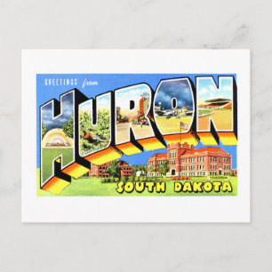 Oude groeten uit Huron, South Dakota, Briefkaart