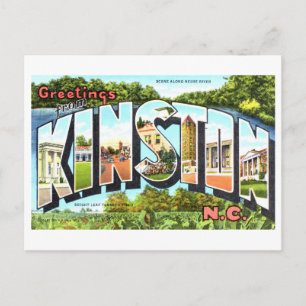 Oude groeten uit Kinston, North Carolina, Briefkaart