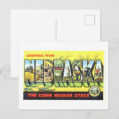 Oude Groeten uit Nebraska Briefkaart (Voorkant / Achterkant)