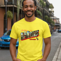 Oude Groeten Uit New Orleans Reisansichtkaart