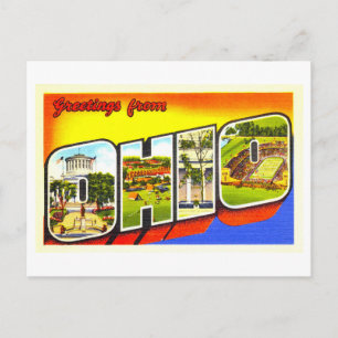 Oude groeten uit Ohio Briefkaart