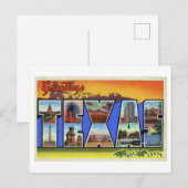 Oude groeten uit Texas Briefkaart (Voorkant / Achterkant)