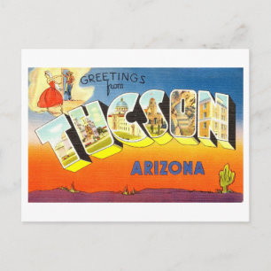 Oude groeten uit Tucson, Arizona Briefkaart