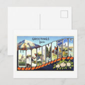 Oude groeten uit Washington State Briefkaart (Voorkant / Achterkant)