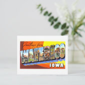 Oude groeten uit Waterloo, Iowa, Briefkaart (Staand voorkant)