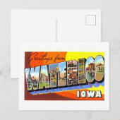 Oude groeten uit Waterloo, Iowa, Briefkaart (Voorkant / Achterkant)