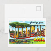 Oude groeten uit Williams, Arizona Briefkaart (Voorkant / Achterkant)