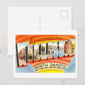 Oude groeten uit Williston, North Dakota, Briefkaart (Voorkant / Achterkant)