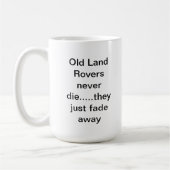 Oude grond Rovers sterven nooit Koffiemok (Links)