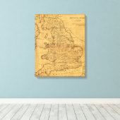 Oude Groot-Brittannië Canvas Afdruk (Insitu (Houten vloer))