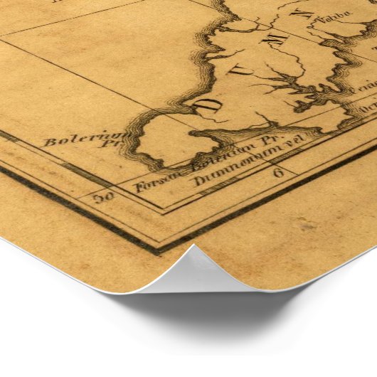 Oude Groot-Brittannië Poster (Hoek)