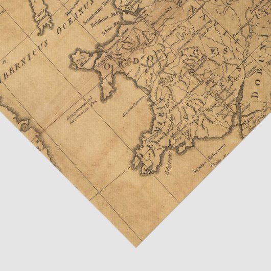 Oude Groot-Brittannië Tissuepapier (Detail)