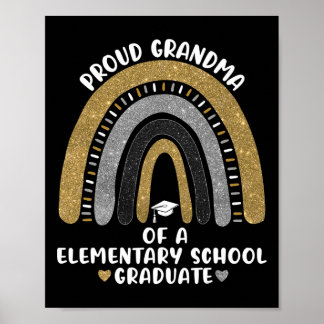 Oude grootmoeder van een basisschool Afstuderen re Poster