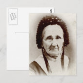 Oude grootmoeder van het portret briefkaart (Voorkant / Achterkant)