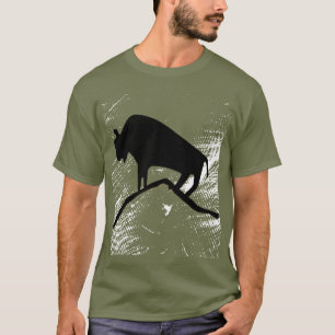 Oude Grot Dierlijke Buffel T-shirt