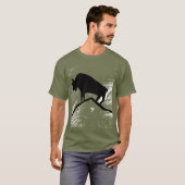 Oude Grot Dierlijke Buffel T-shirt (Voorkant volledig)
