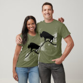 Oude Grot Dierlijke Buffel T-shirt (Unisex)