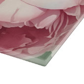 Oude grote roze bloemen snijplank (Hoek)