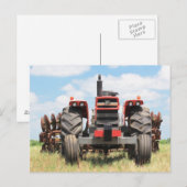 Oude grote trekker die onbelast op een mooie dag z briefkaart (Voorkant / Achterkant)