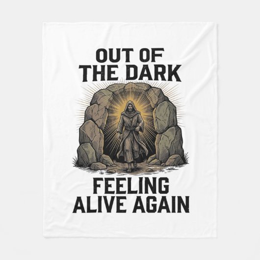 Oude Grotten Revival Gravure Shirt Ontwerp_1 Fleece Deken (Voorkant)