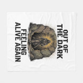 Oude Grotten Revival Gravure Shirt Ontwerp_1 Fleece Deken (Voorkant (Horizontaal))
