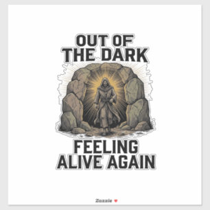Oude Grotten Revival Gravure Shirt Ontwerp_1 Sticker