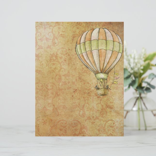 Oude grunge ballon (Staand voorkant)