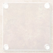 Oude Grunge rustieke metalen textuur Glazen Onderzetter (Achterkant)