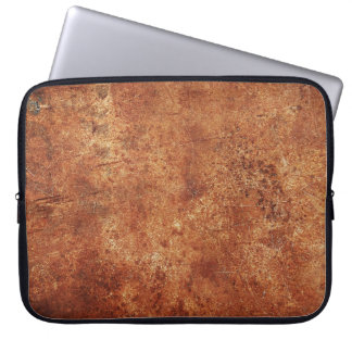 Oude Grunge rustieke metalen textuur Laptop Sleeve