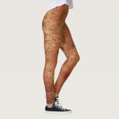 Oude Grunge rustieke metalen textuur Leggings (Rechts)