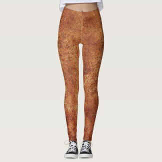 Oude Grunge rustieke metalen textuur Leggings