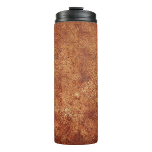 Oude Grunge rustieke metalen textuur Thermosbeker