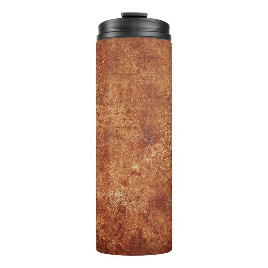 Oude Grunge rustieke metalen textuur Thermosbeker (Voorkant)