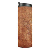 Oude Grunge rustieke metalen textuur Thermosbeker (Geroteerd rechts)