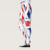 Oude  Grunge Verenigd Koninkrijk Vlag Leggings (Links)