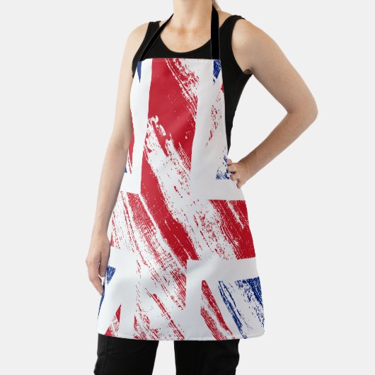 Oude  Grunge Vlag van Groot-Brittannië Schort (Insitu)