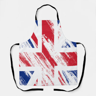 Oude Grunge Vlag van Groot-Brittannië Schort