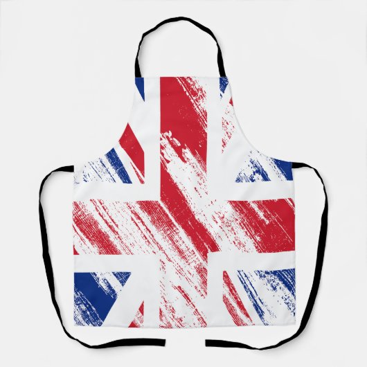 Oude  Grunge Vlag van Groot-Brittannië Schort (Voorkant)