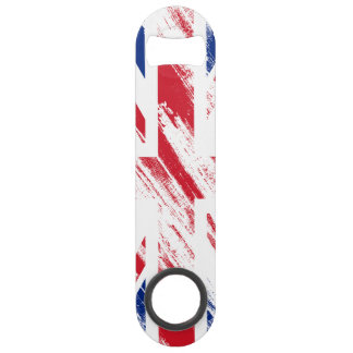 Oude  Grunge Vlag van Groot-Brittannië Speed Flessenopener