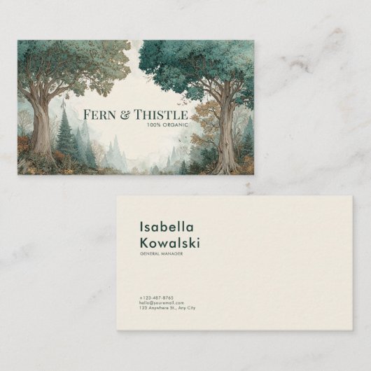 Oude Guardian Trees Vista Visitekaartje (Voorkant / Achterkant)